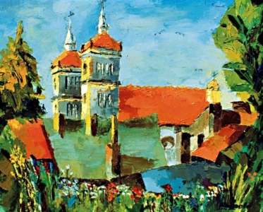 Szamocin - koci - 80 cm x 61 cm; olej